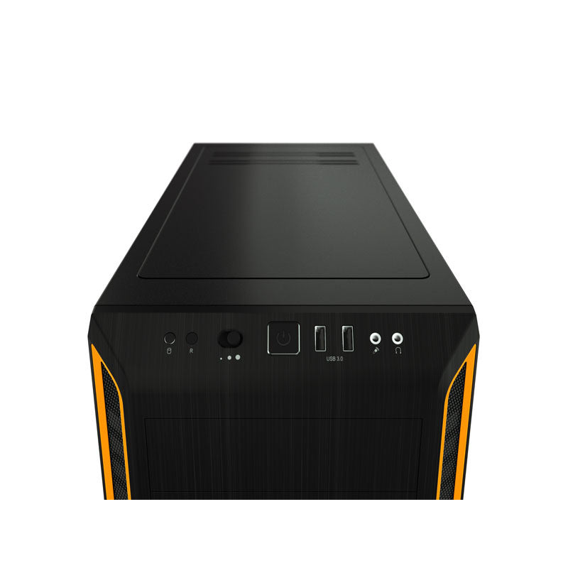 BE QUIET! PURE BASE 600 BGW20 midiATX okno črno/oranžno ohišje