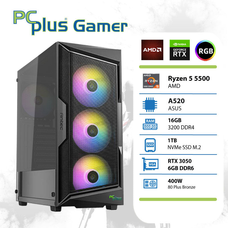 Gaming PC - Ryzen 5 5500 & RTX 3050 6GB