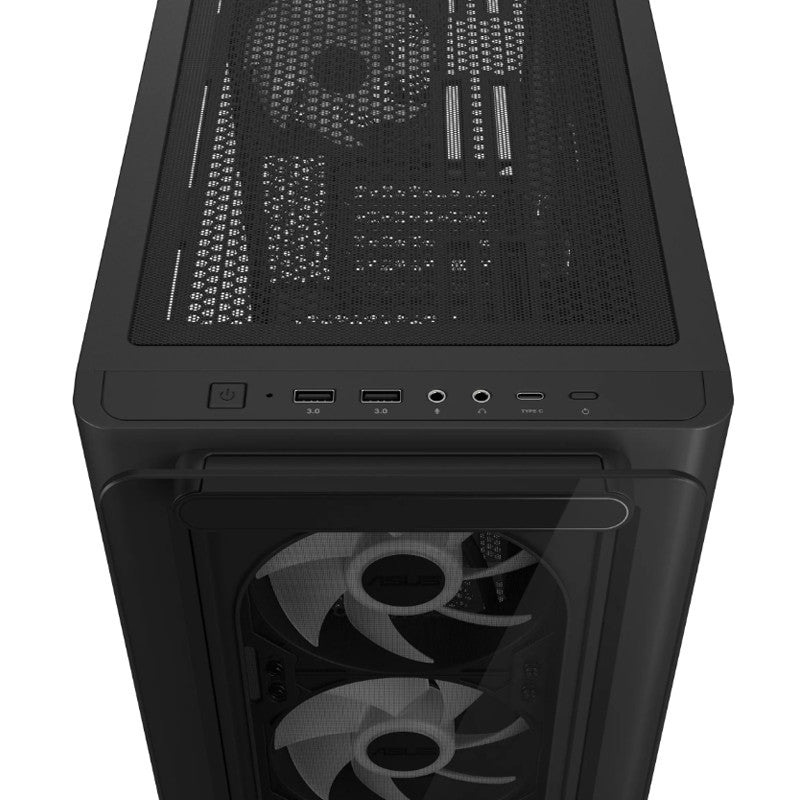 ASUS A23 PLUS ARGB micro-ATX okno BTF črno ohišje