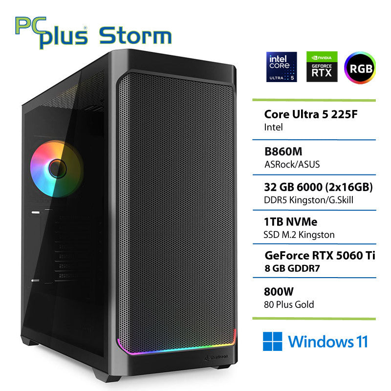 Gaming PC - Ultra 5 225F 32GB 1TB SSD RTX 5060 Ti 8GB