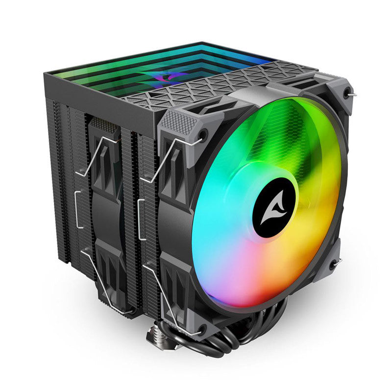 SHARKOON CPU A60 RGB BLACK AIR COOLER 2x120mm PWM 260W