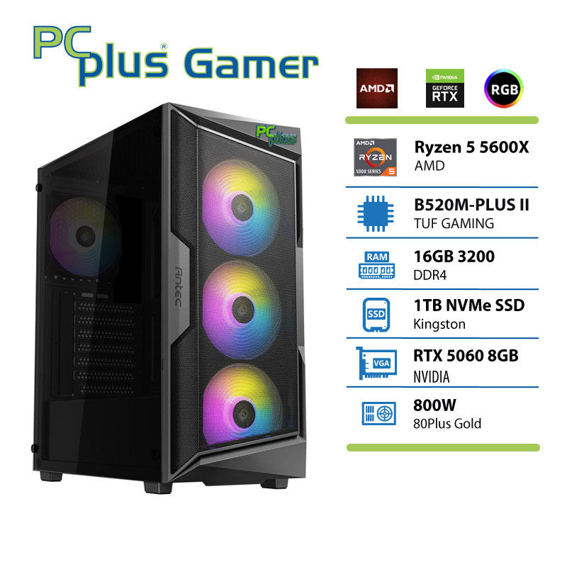 Gaming PC - Ryzen 5 5600 16GB 1TB SSD RTX 5060 OC 8GB