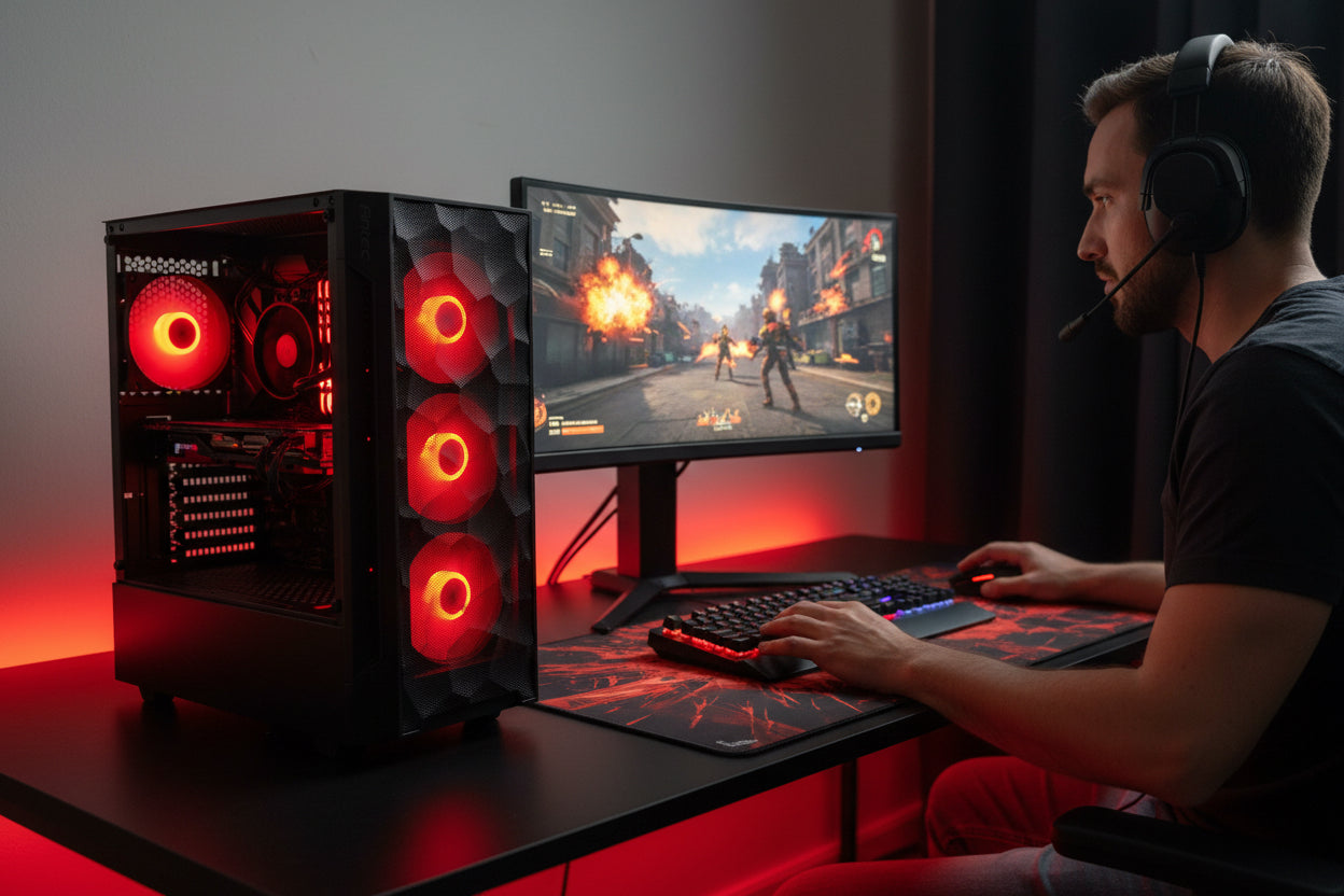 ESPORT Gaming PC - Ryzen 5 5500 & GTX 1070
