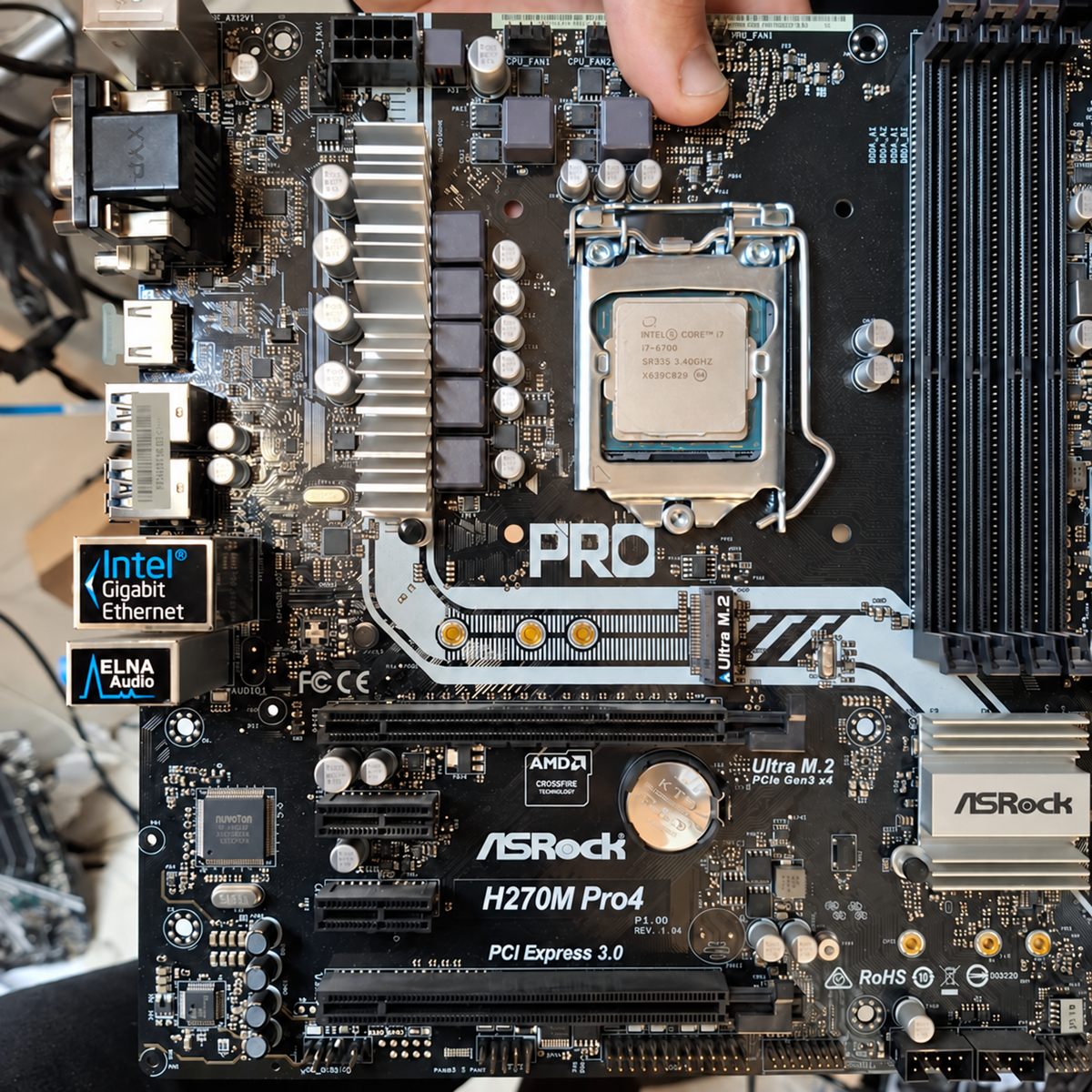 Matična + I7 6700 + Hladilnik Za CPU