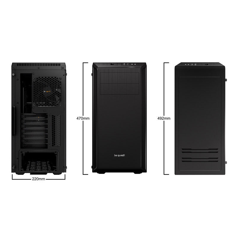 BE QUIET! PURE BASE 600 BGW21 midi-ATX okno črno ohišje