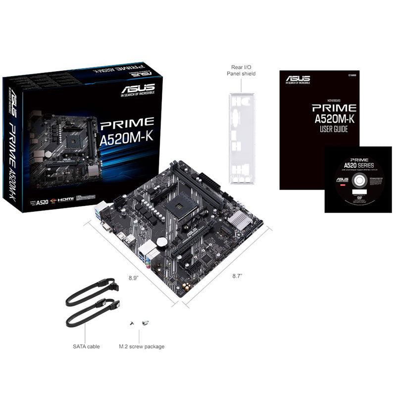 ASUS Prime A520M-K AM4 DDR4 mATX