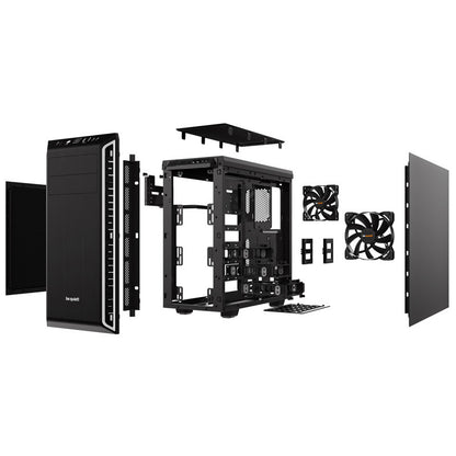 BE QUIET! PURE BASE 600 BG022 midiATX črno/srebrno ohišje