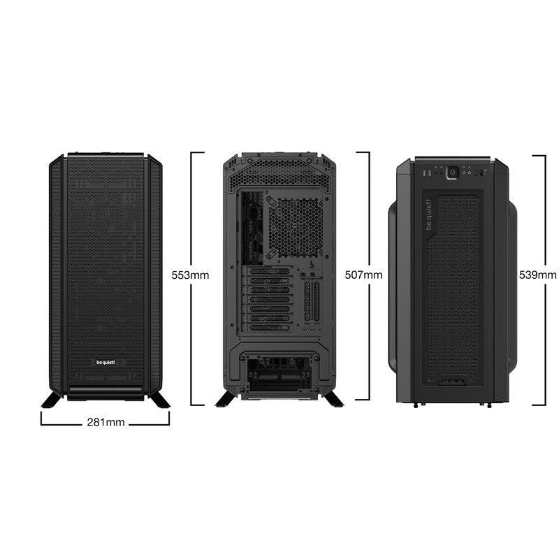 BE QUIET! SILENT BASE 802 BG039 midiATX črno ohišje