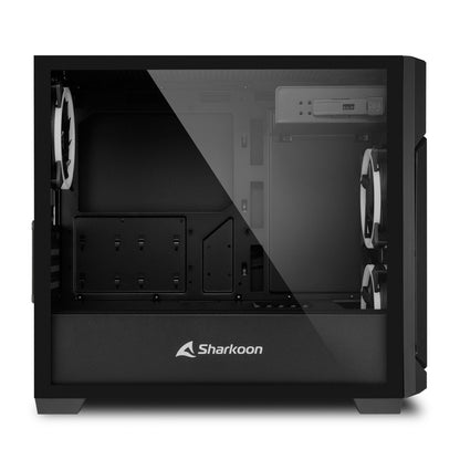 SHARKOON V1000 mATX RGB okno gaming črno ohišje