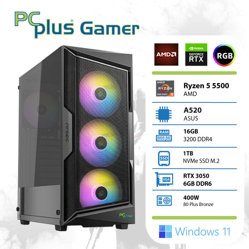 Gaming PC - Ryzen 5 5500 & RTX 3050 6GB