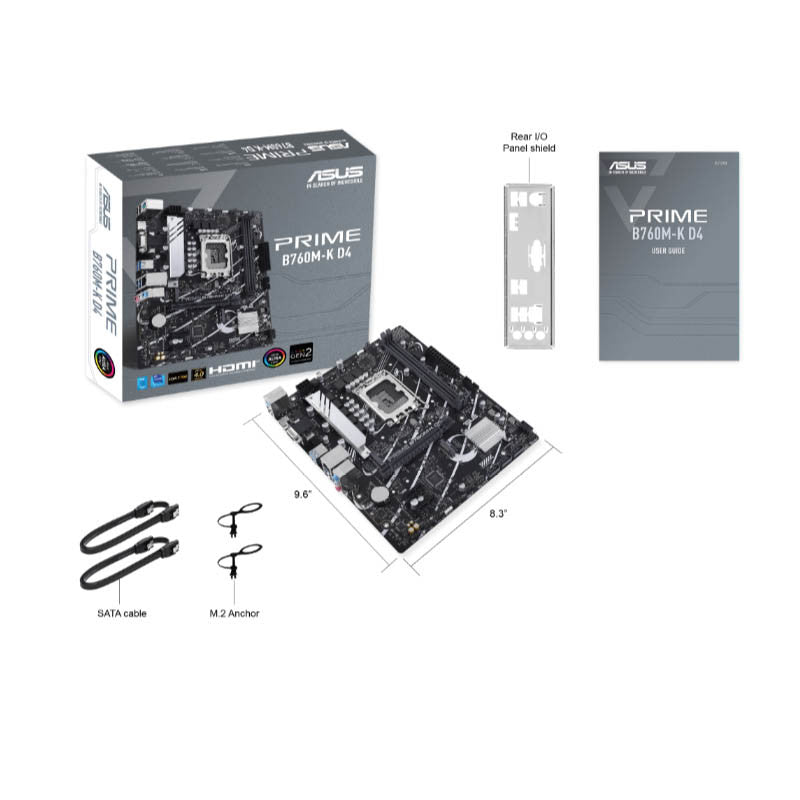 ASUS Prime B760M-K D4 LGA1700 DDR4 mATX