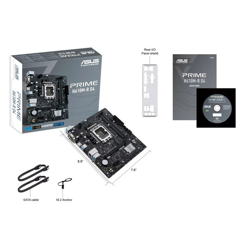 ASUS Prime H610M-R D4 LGA1700 DDR4 mATX