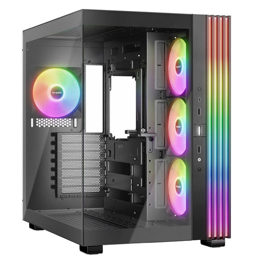BE QUIET! LIGHT BASE 600 LX BGW67 RGB midi-ATX črno ohišje