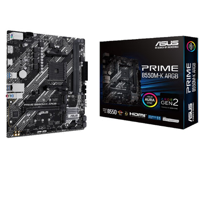 ASUS Prime B550M-K ARGB AM4 DDR4 mATX