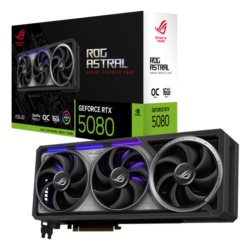 ASUS ROG Astral Gaming GeForce RTX 5080 OC 16GB GDDR7 ARGB