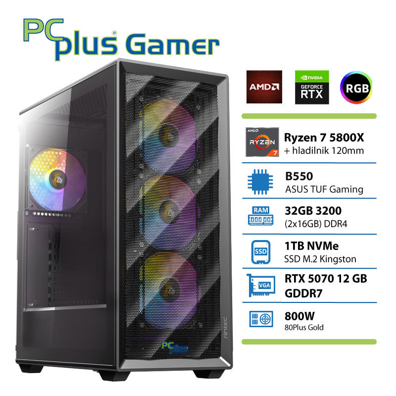 Gaming PC -Ryzen 7 5800X 32GB 1TB SSD RTX 5070 12GB