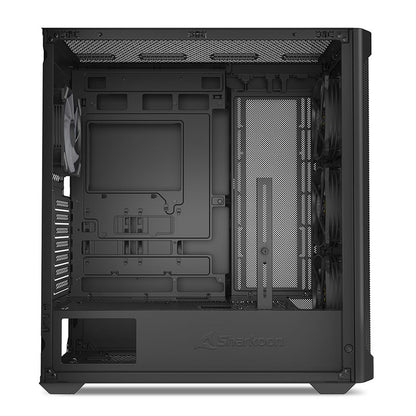 SHARKOON AK4W RGB Strip midiATX okno gaming črno ohišje