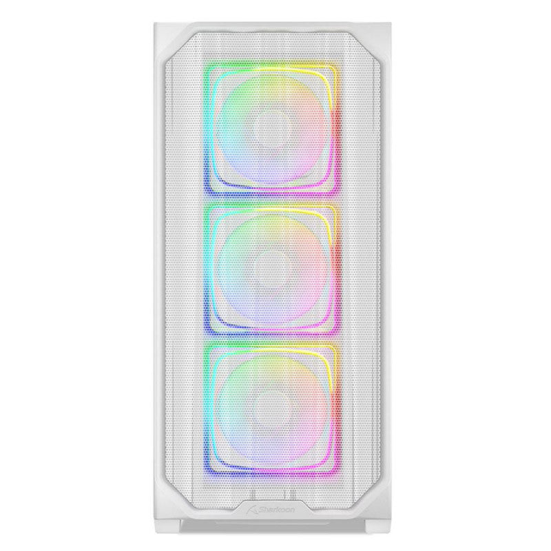 SHARKOON AK5M RGB midiATX okno belo ohišje