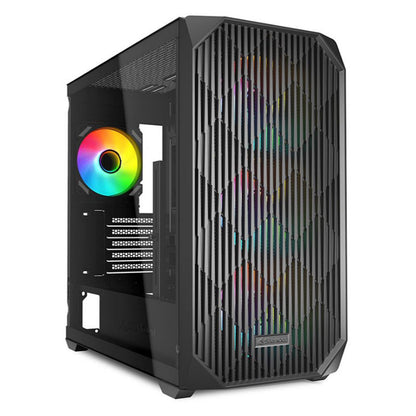 SHARKOON MK3 RGB microATX okno črno ohišje