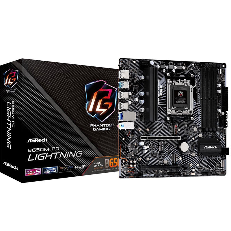 ASROCK B650M PG Lightning AM5 DDR5 mATX