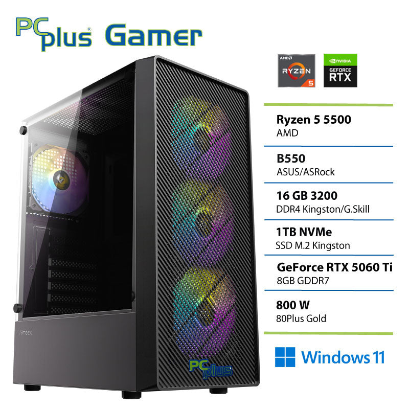 Gaming PC - Ryzen 5 5500 & RTX 5060 Ti 8GB