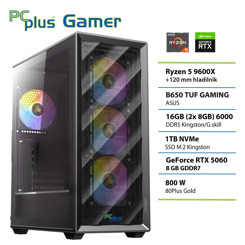 Gaming PC -Ryzen 5 9600X & RTX 5060 8GB ( BREZ OS)
