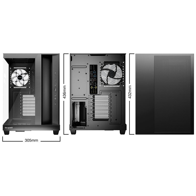 BE QUIET! Light Base 500 LX BGW85 midi-ATX RGB črno ohišje
