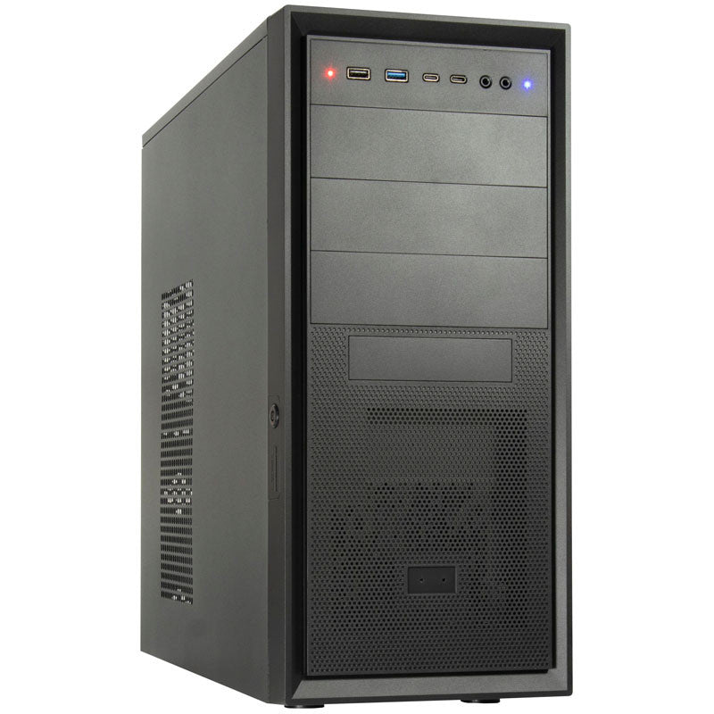 INTER-TECH IT-8862 PLAID midi-ATX črno ohišje