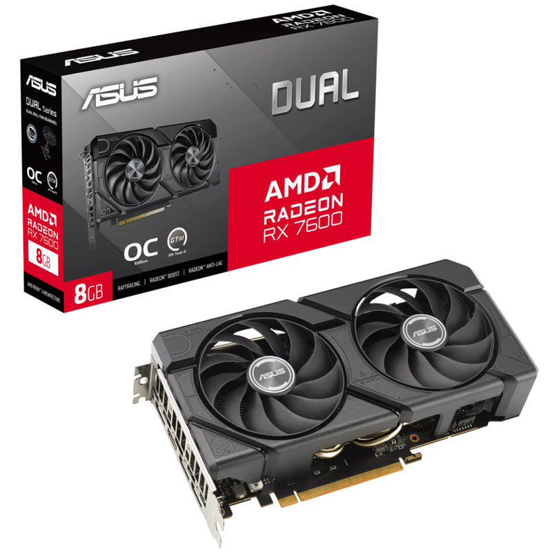ASUS Dual Radeon RX 7600 8GB GDDR6 OC