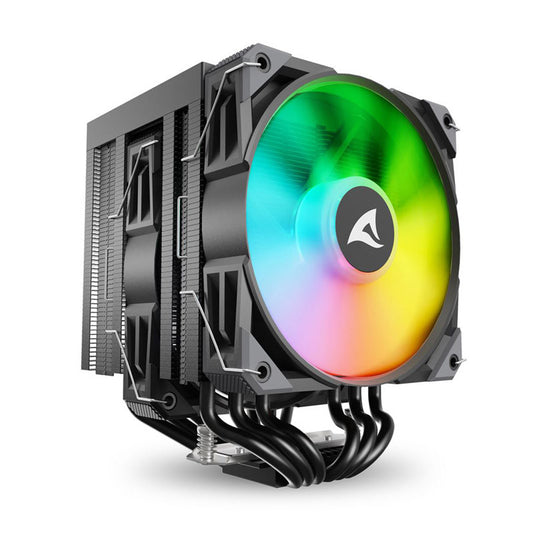 SHARKOON CPU A60 RGB BLACK AIR COOLER 2x120mm PWM 260W