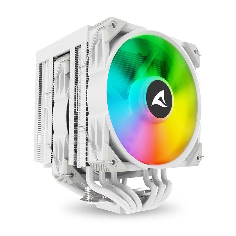 SHARKOON CPU A60 RGB WHITE AIR COOLER 2x120mm PWM 260W