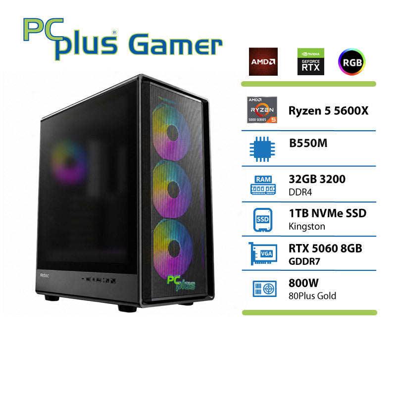 Gaming PC - Ryzen 5 5600X 32GB 1TB RTX 5060 OC 8GB