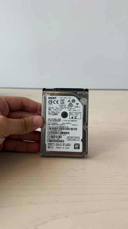1 TB 2.5" HDD